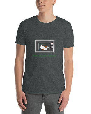 HAMSTER UND MIKROWELLE – Kurzarm-Unisex-T-Shirt