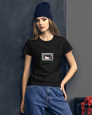 HAMSTER UND MIKROWELLE – Kurzärmeliges T-Shirt für Frauen