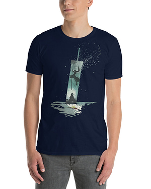 CLOUDS SCHWERT – Kurzärmeliges Unisex-T-Shirt