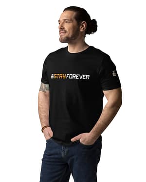 SF SCHRIFTZUG mit Ärmeldruck – T-Shirt aus Bio-Baumwolle
