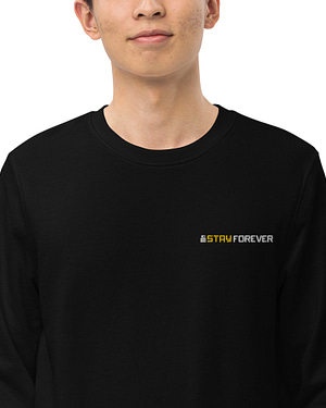 Unisex Bio-Pullover mit gesticktem SF-Logo