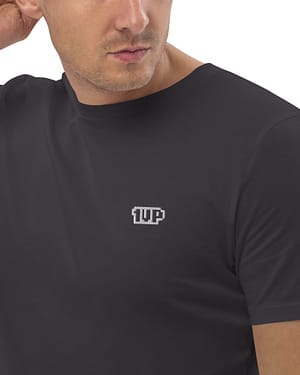 1UP Stickerei - Unisex-Bio-Baumwoll-T-Shirt