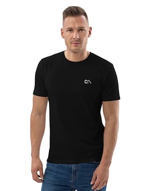 C: Stickerei - Unisex-Bio-Baumwoll-T-Shirt